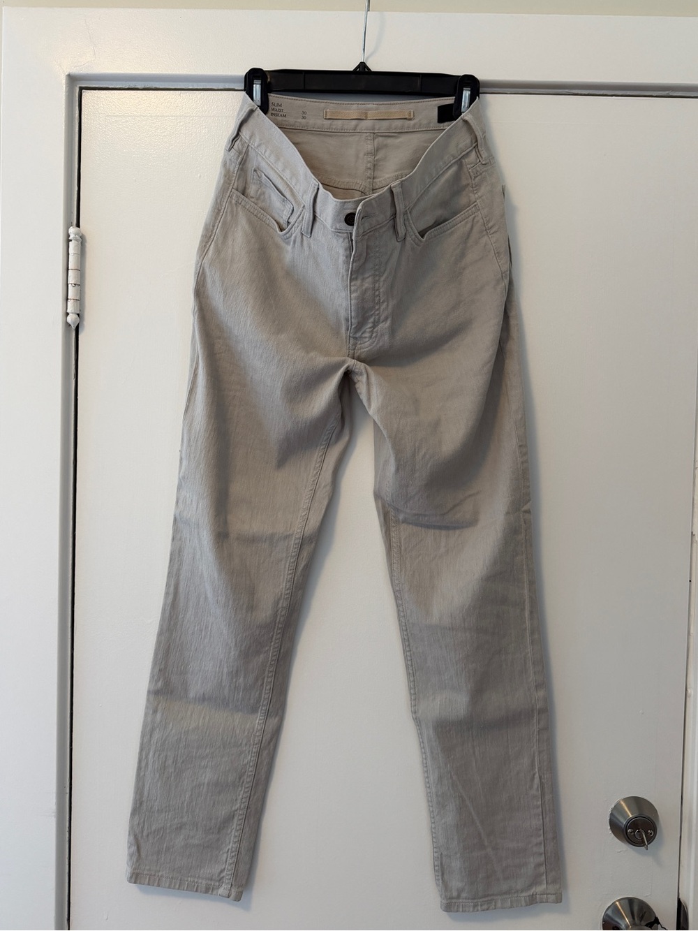 Banana Republic Men's Light Gray 30x30 Straight-Fit Jeans